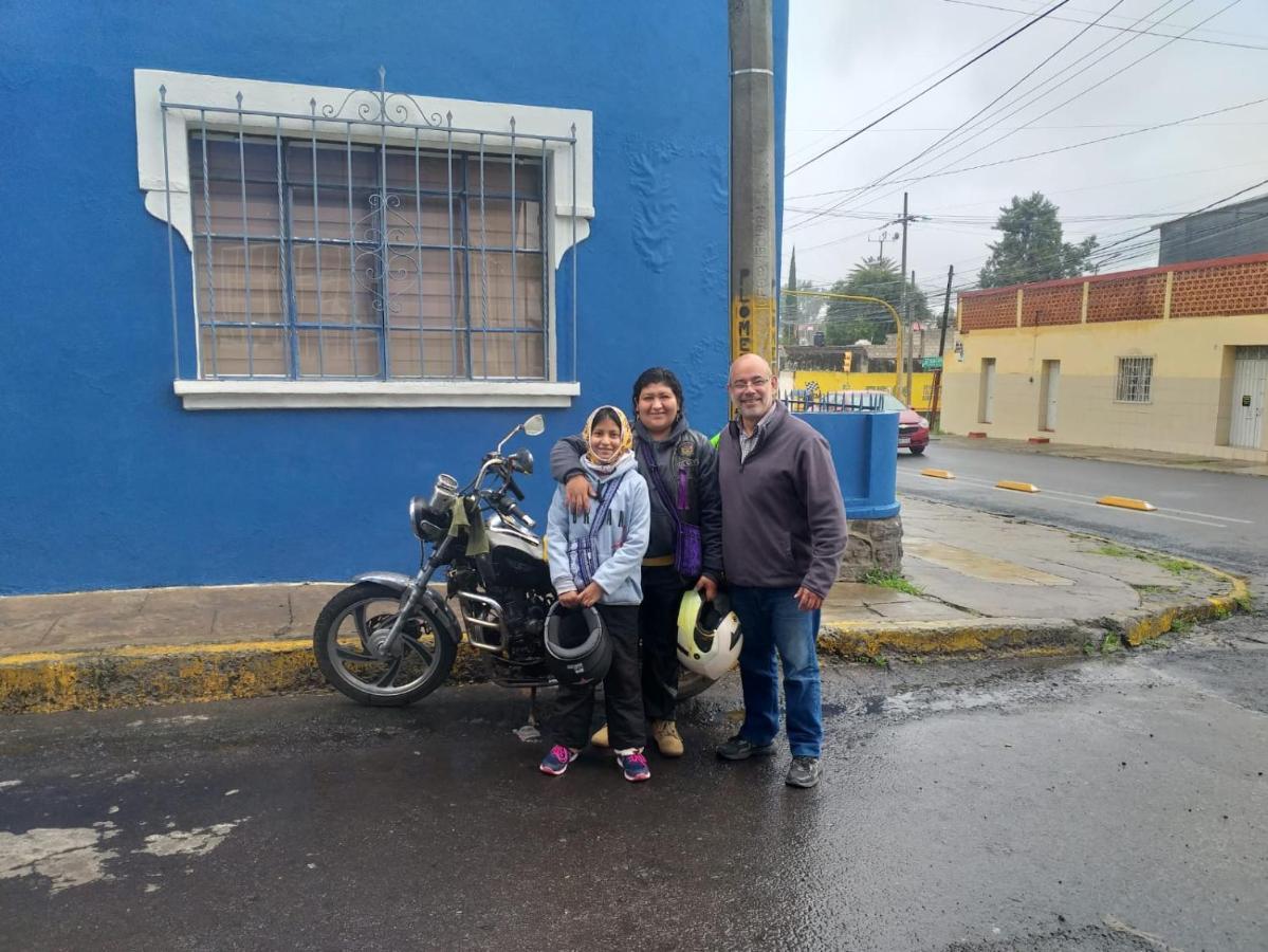 Hostal Azul Puebla Barrio El Alto Bagian luar foto