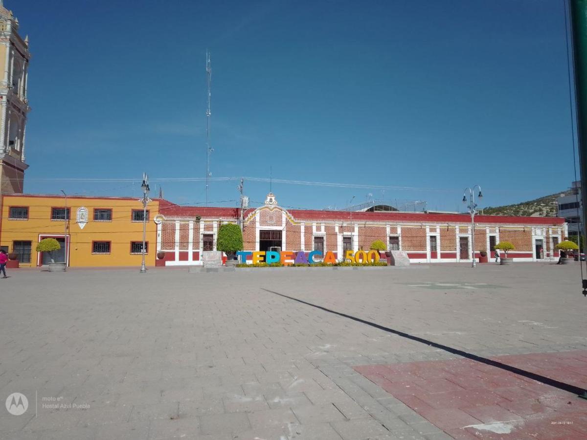 Hostal Azul Puebla Barrio El Alto Bagian luar foto