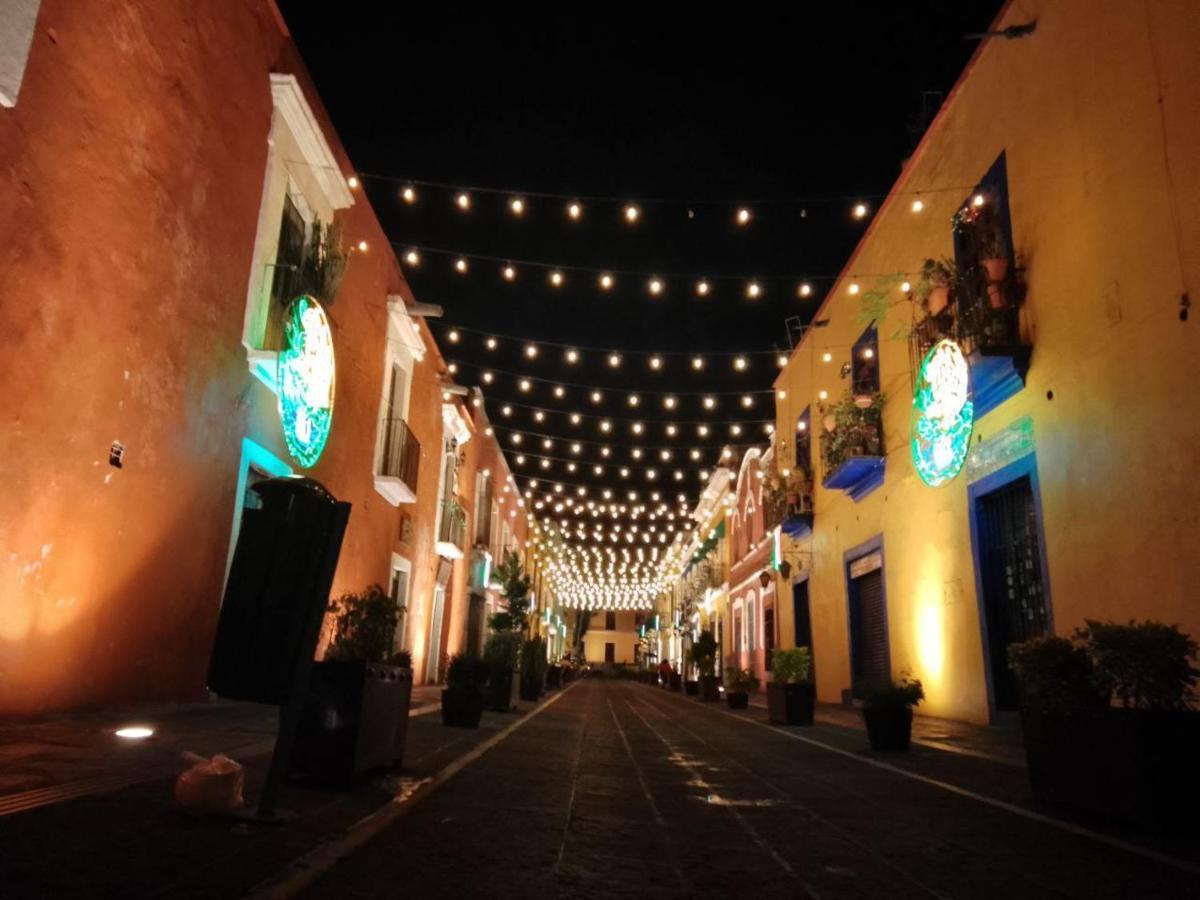 Hostal Azul Puebla Barrio El Alto Bagian luar foto