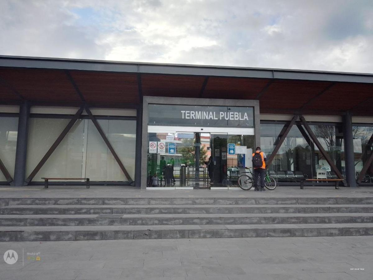 Hostal Azul Puebla Barrio El Alto Bagian luar foto