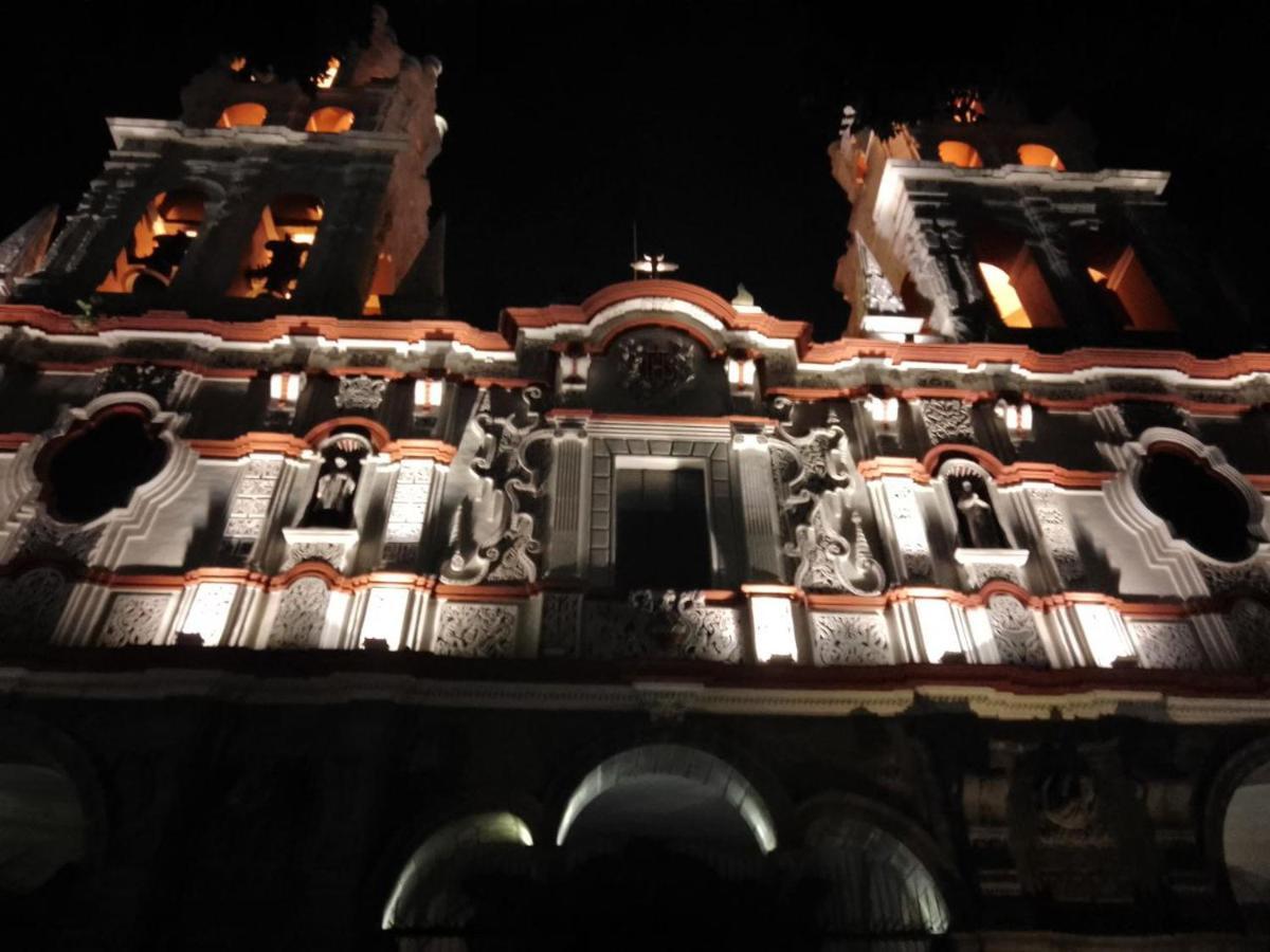 Hostal Azul Puebla Barrio El Alto Bagian luar foto