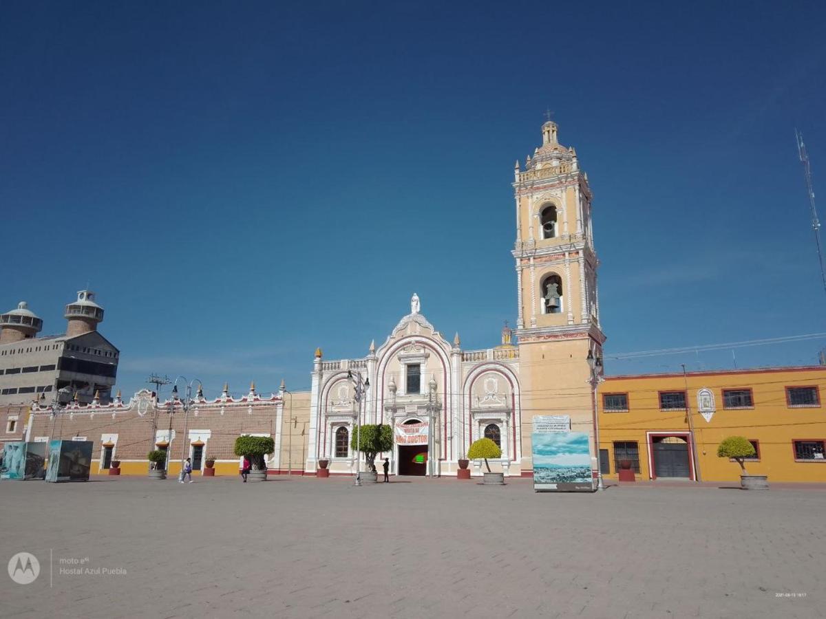 Hostal Azul Puebla Barrio El Alto Bagian luar foto
