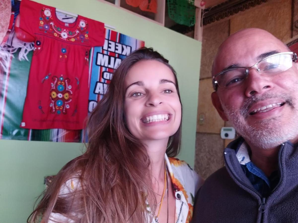 Hostal Azul Puebla Barrio El Alto Bagian luar foto